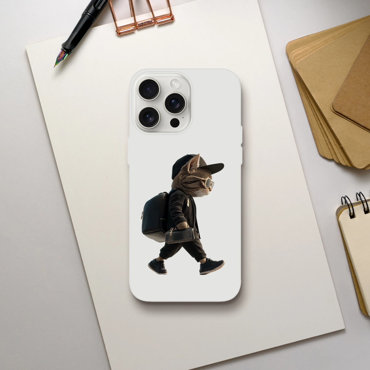 Cool Cat iPhone Flexi Case - ROMAG Store