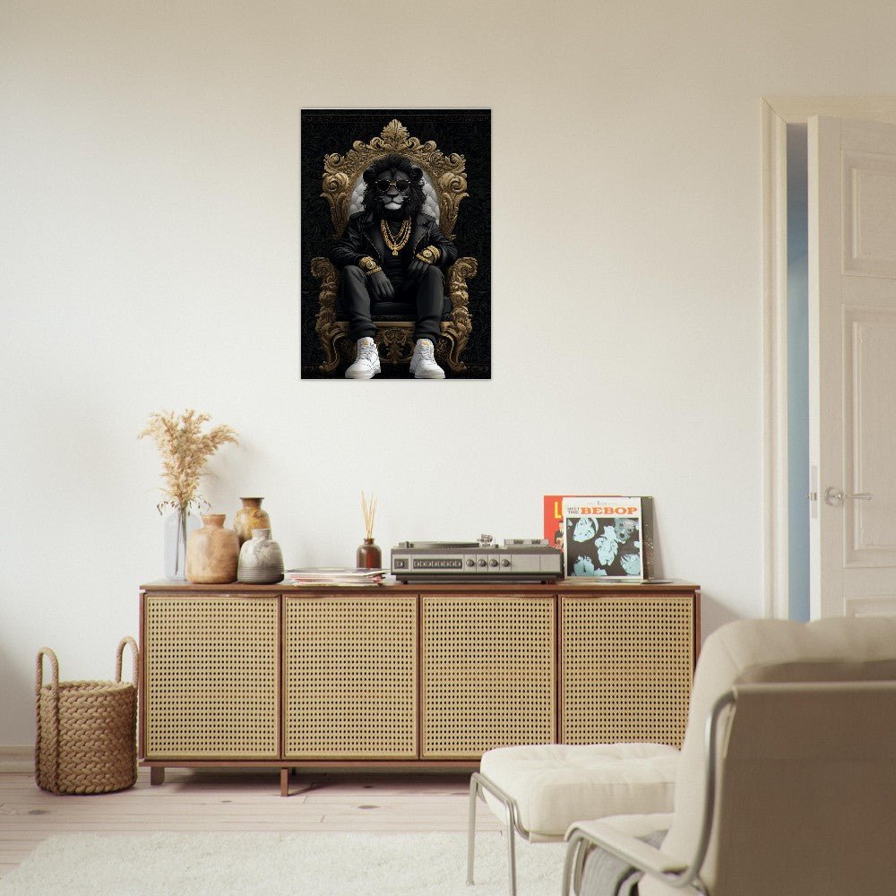 Luxury Suave Lion King Canvas Art - ROMAG Store