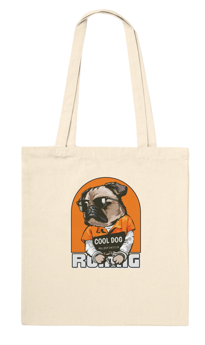 Cool Dog Mugshot Tote Bag - ROMAG Store