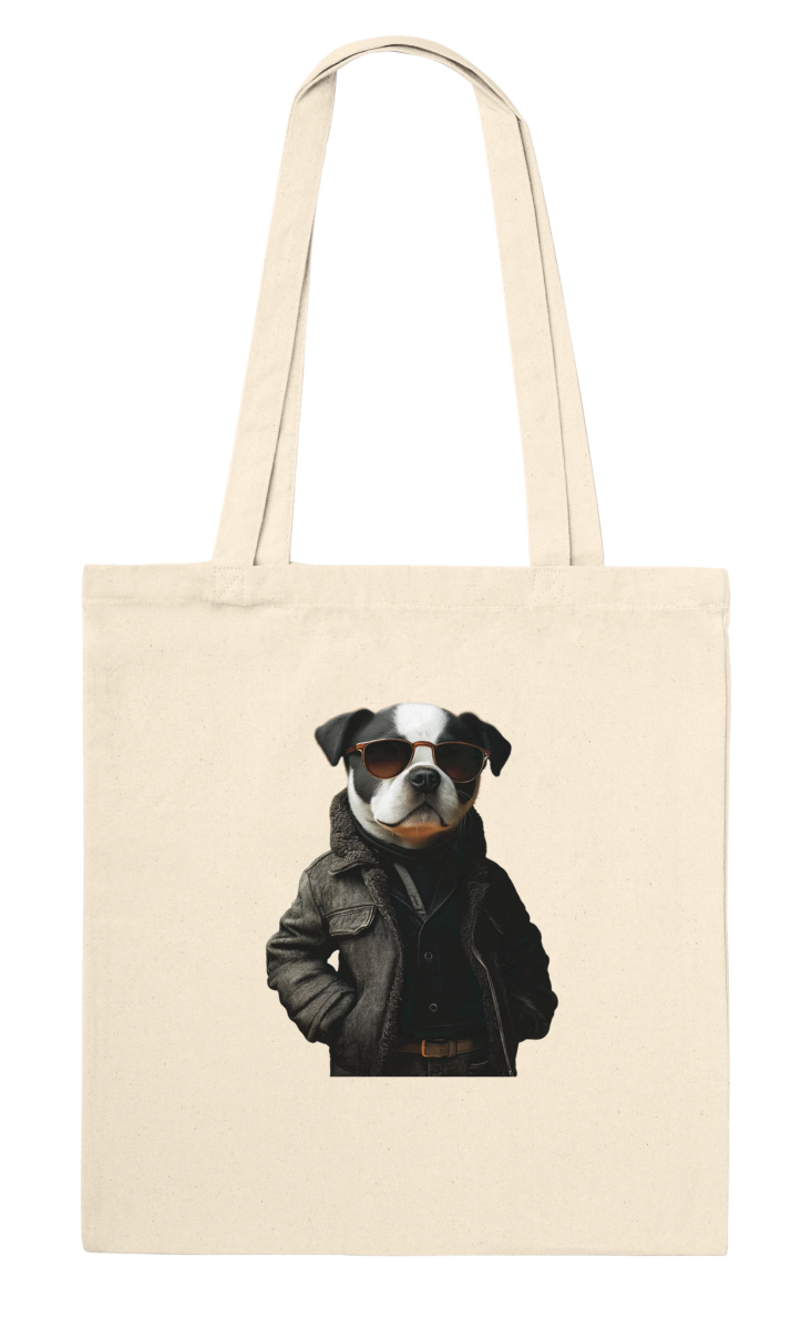 Cool Dog in Sunglasses Tote Bag - ROMAG Store