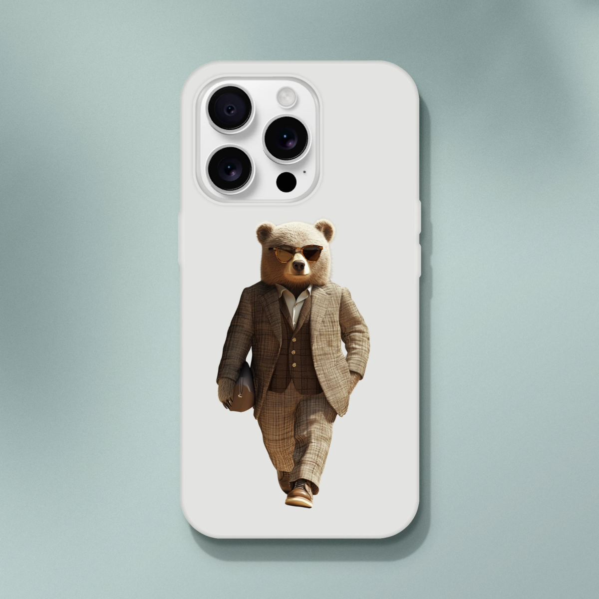 Dapper Bear iPhone Flexi Case - ROMAG Store