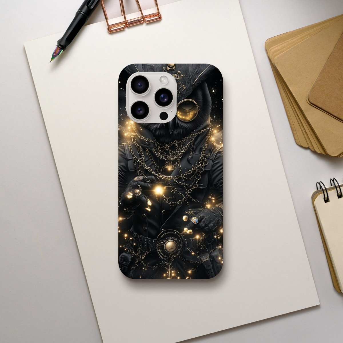 Mystic Owl Golden Goggles iPhone Tough Case - ROMAG Store