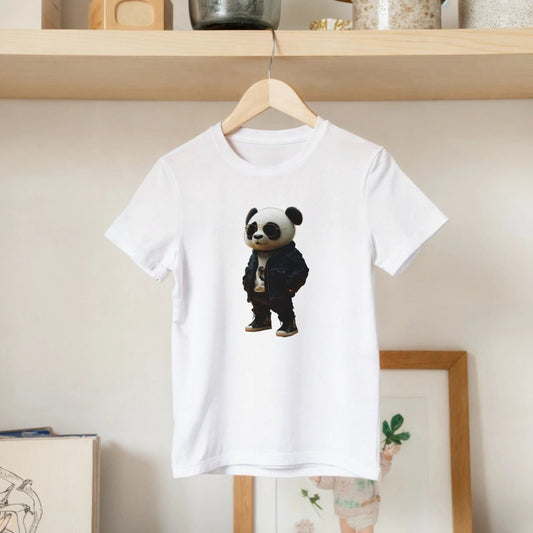 Cool Panda Kids Street Style T-Shirt - ROMAG Store