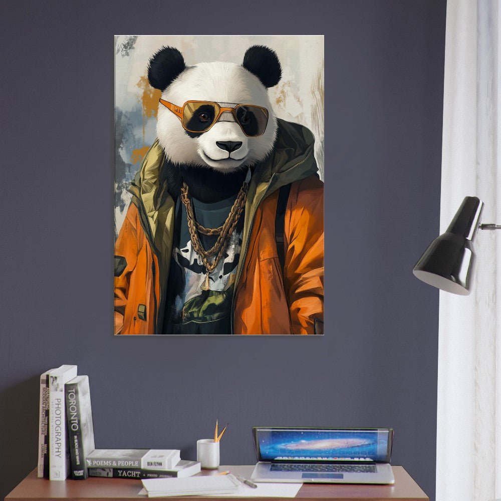 Cool Panda in Streetwear Canvas - ROMAG Store