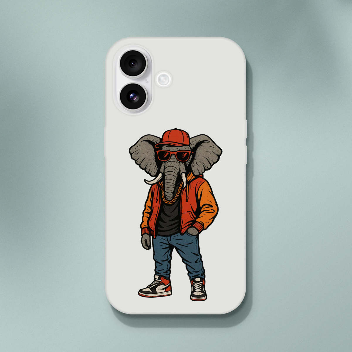 Hip - Hop Elephant iPhone Flexi Case - ROMAG Store