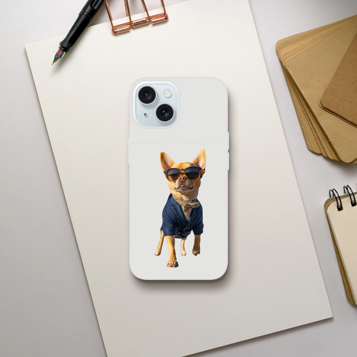 Dapper Chihuahua iPhone Flexi Case - ROMAG Store