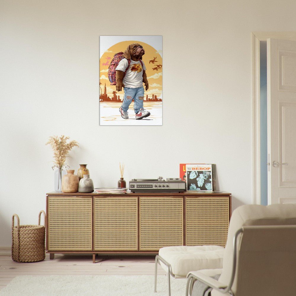 Urban Pug Life Canvas Art - ROMAG Store