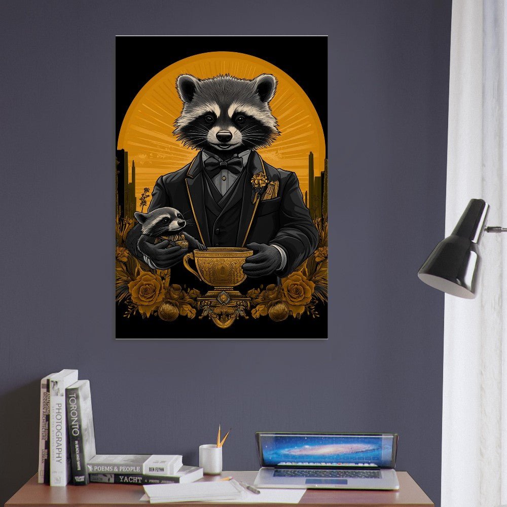 Luxury Raccoon Duo Canvas - ROMAG Store
