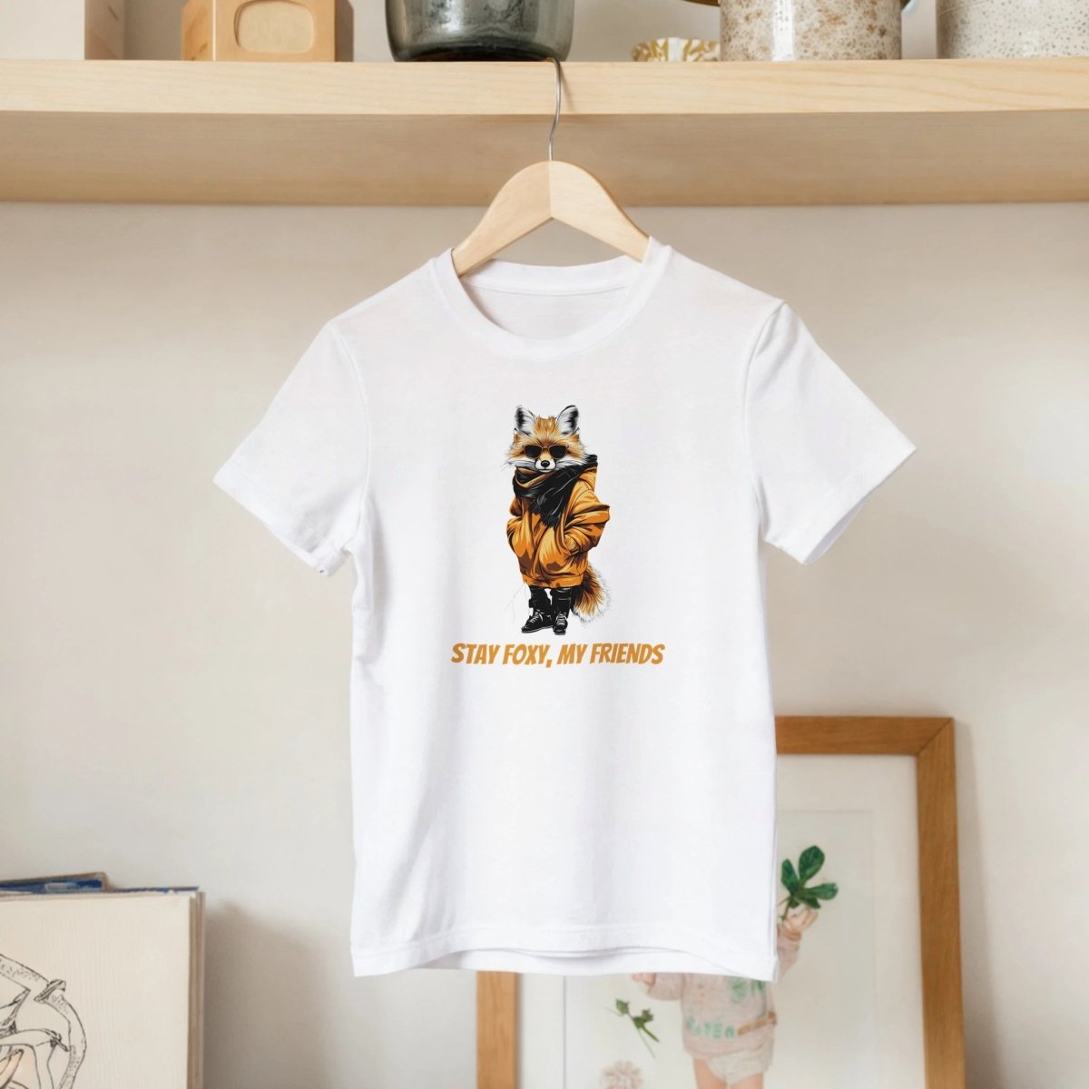 Stay Foxy: Cool Fox Kids Streetwear Tee - ROMAG Store