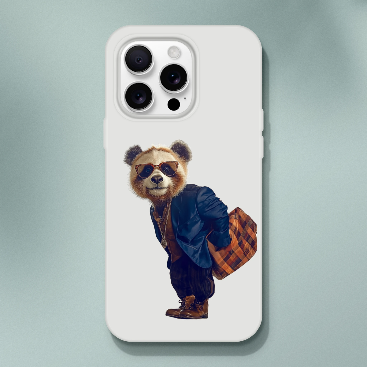 Dapper Urban Panda iPhone Flexi Case - ROMAG Store