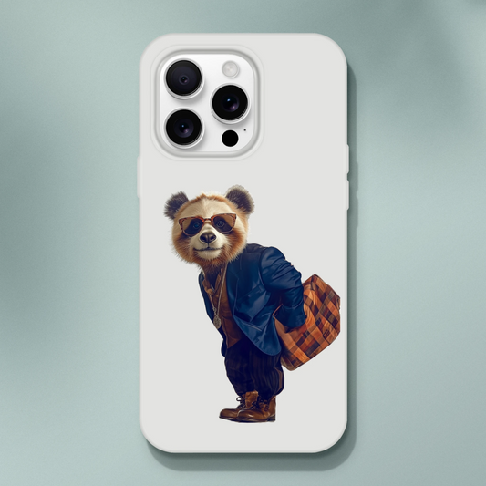 Dapper Urban Panda iPhone Flexi Case - ROMAG Store