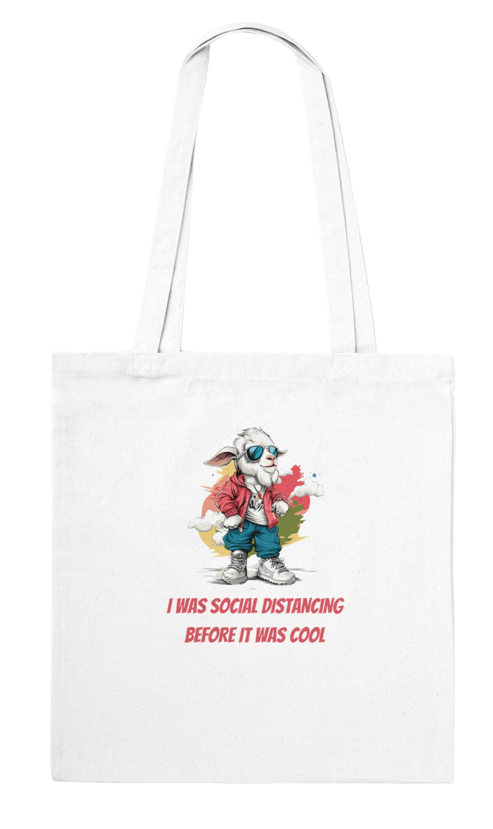 Social Distancing Goat Swag Tote Bag - ROMAG Store