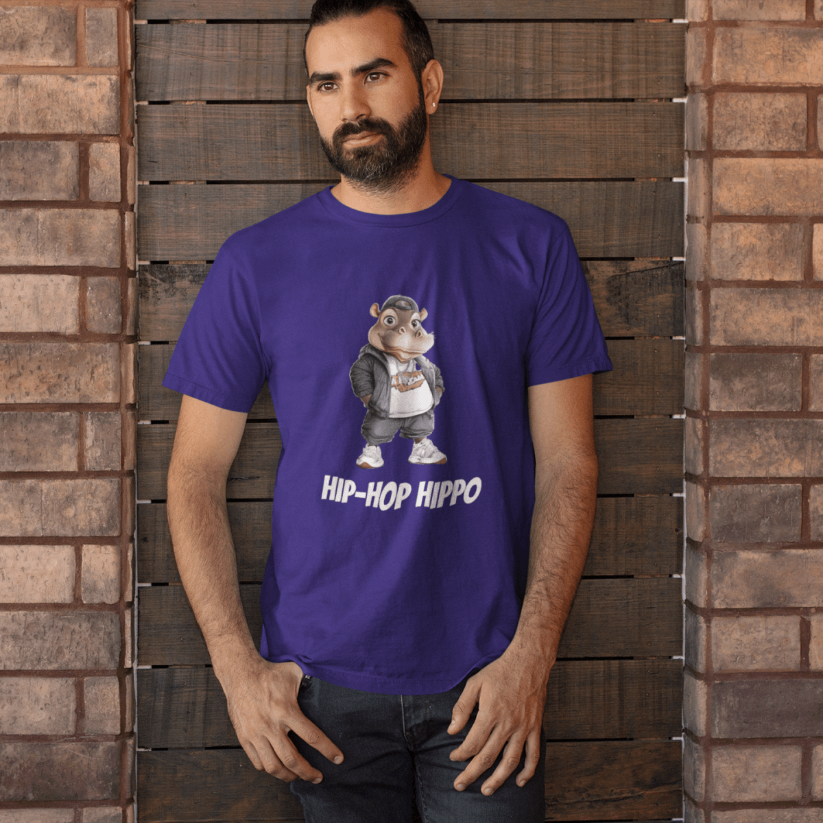 Hip - hop Hippo T-shirt - ROMAG Store