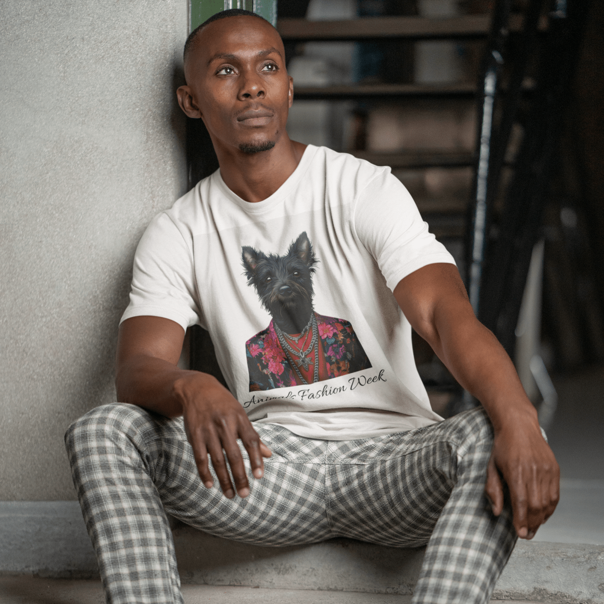 Playful Dog T-shirt - ROMAG Store