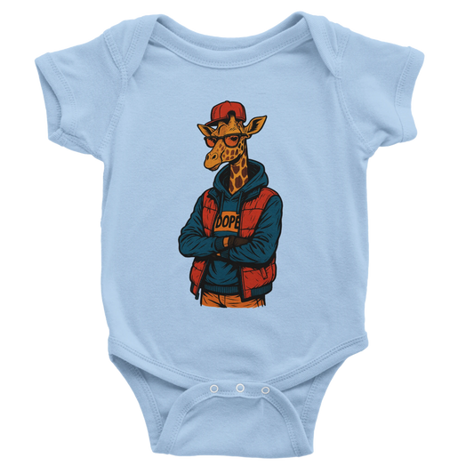 Cool Giraffe Streetwear Baby Short Sleeve Bodysuit - ROMAG Store