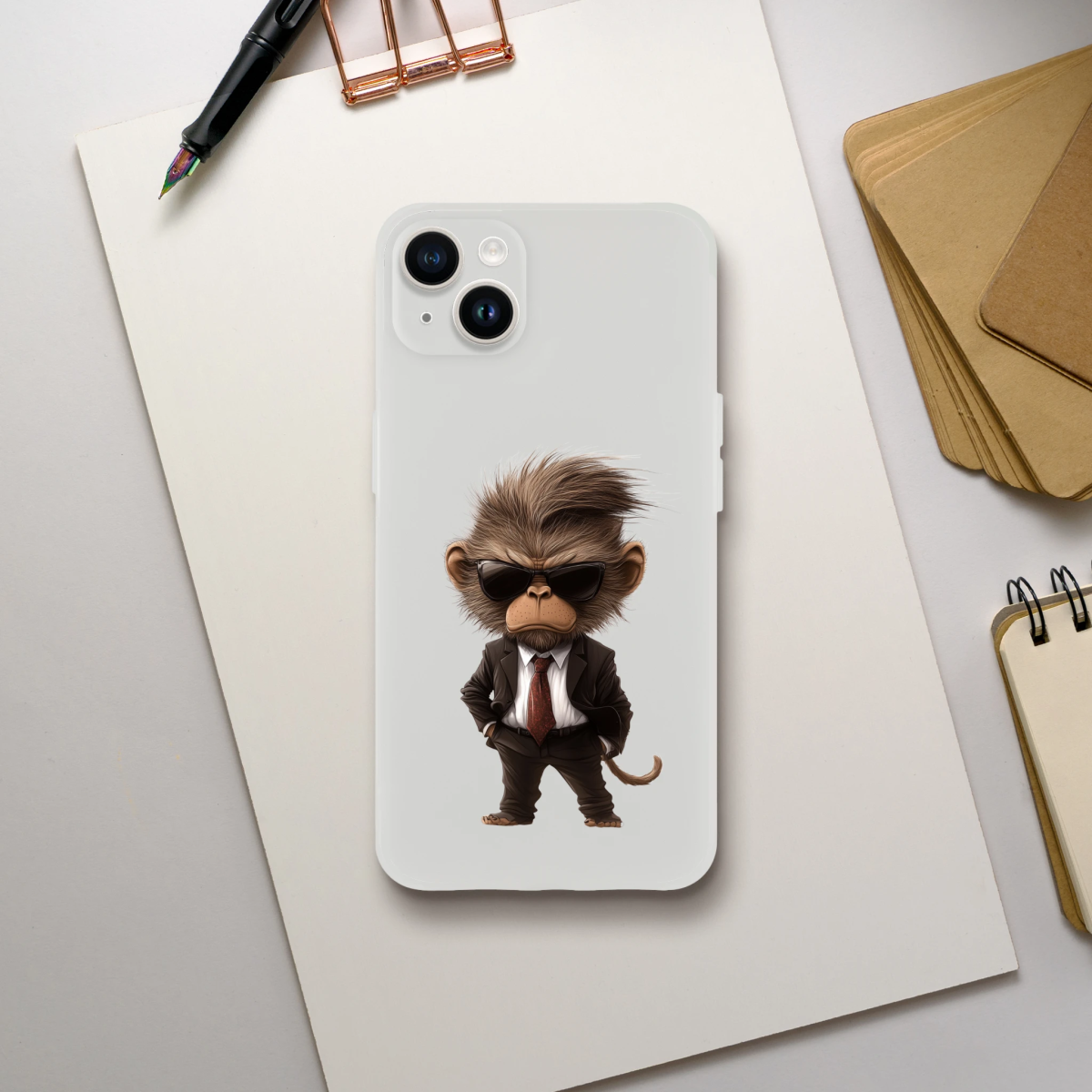 Chic Monkey Boss iPhone Flexi Case - ROMAG Store