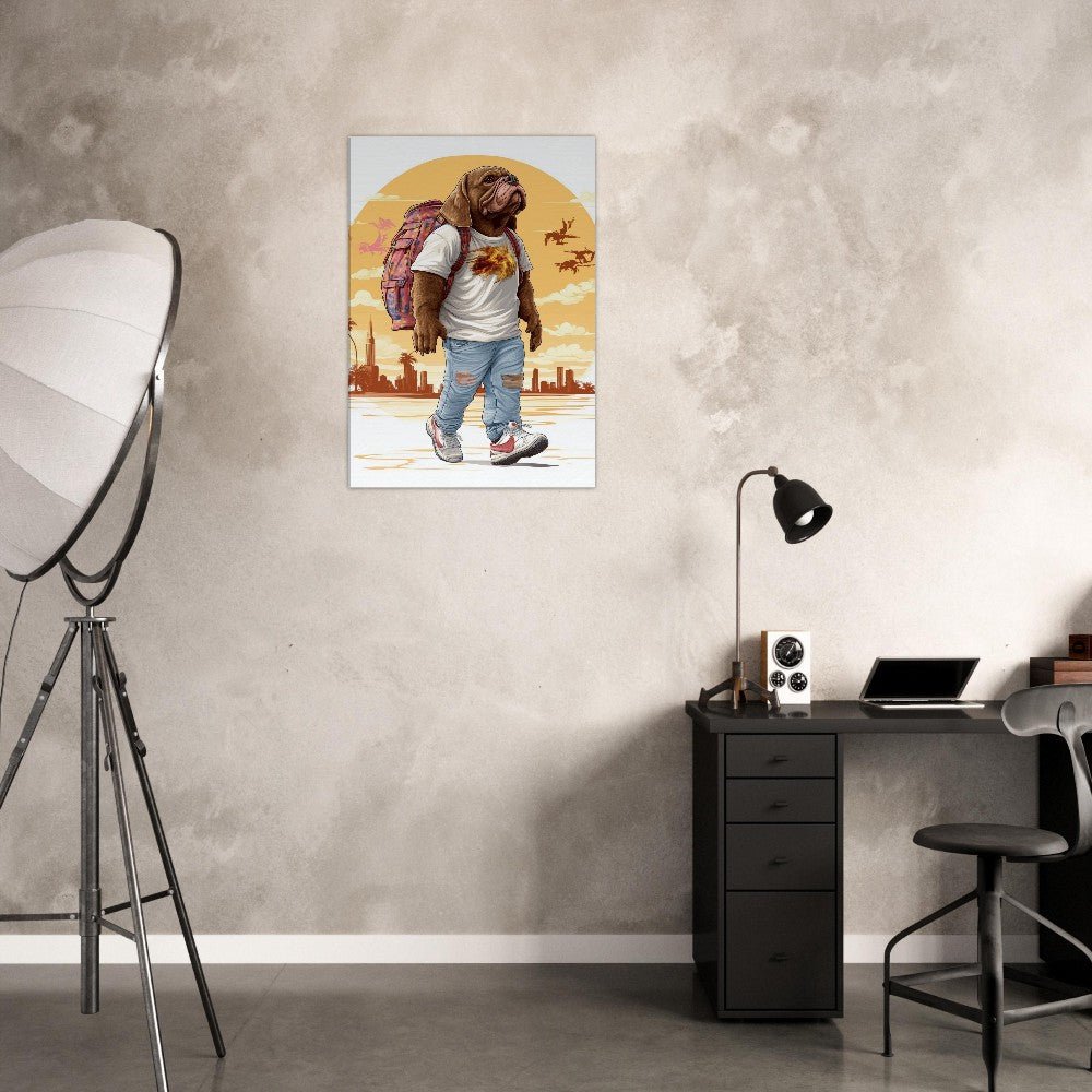 Urban Pug Life Canvas Art - ROMAG Store