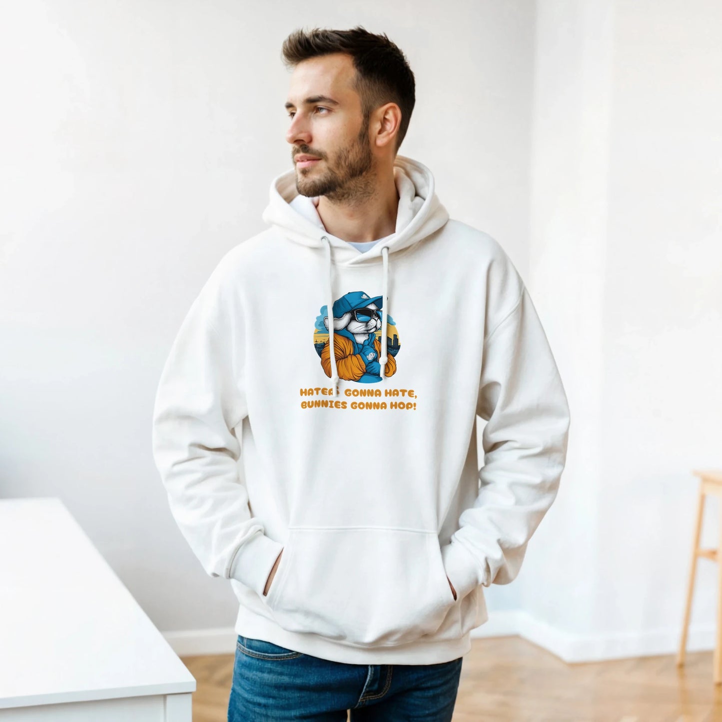 Streetwise Bunny: "Haters Gonna Hate" Hoodie - ROMAG Store