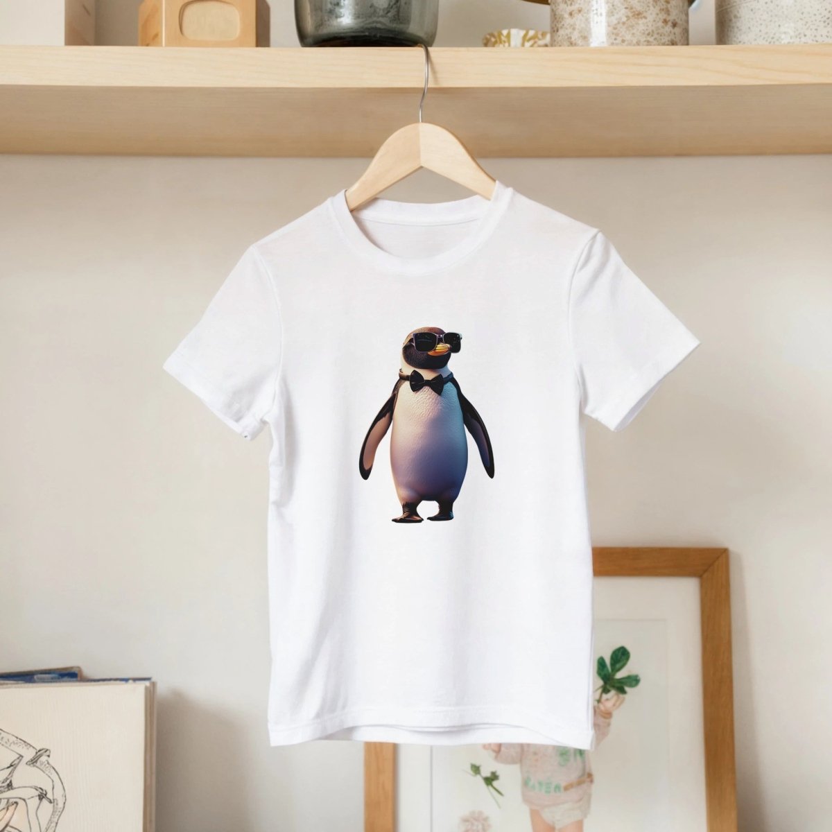 Cool Penguin Vibe Kids T-shirt - ROMAG Store