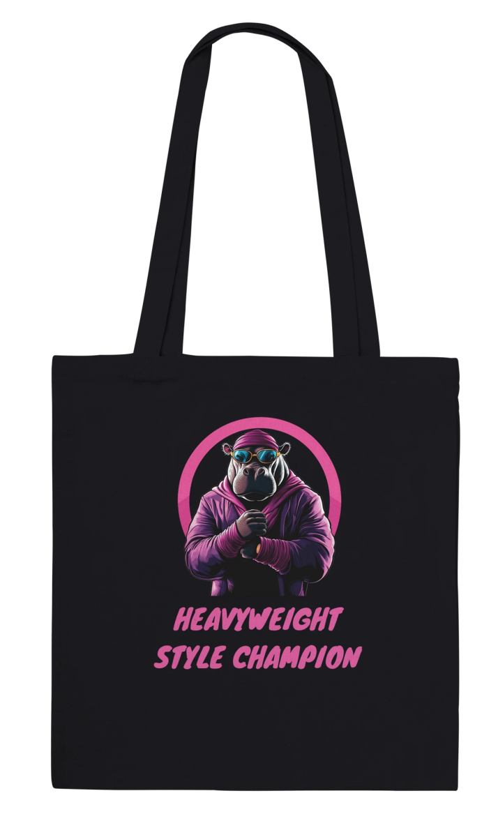 Heavyweight Style Champion Hippo Tote Bag - ROMAG Store