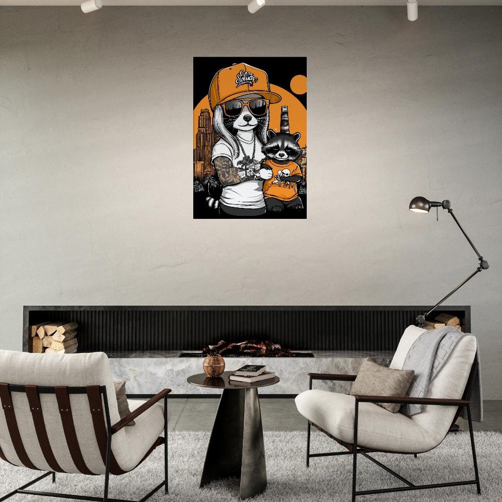 Urban Raccoon Street Style Canvas - ROMAG Store
