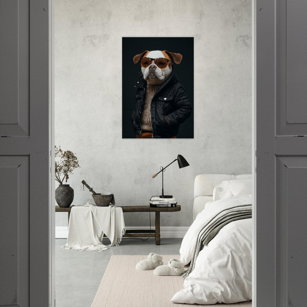 Urban Chic Dog Canvas Art - ROMAG Store