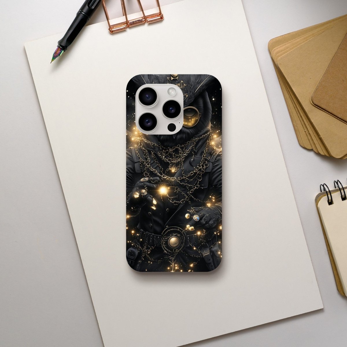 Mystic Owl Golden Goggles iPhone Tough Case - ROMAG Store