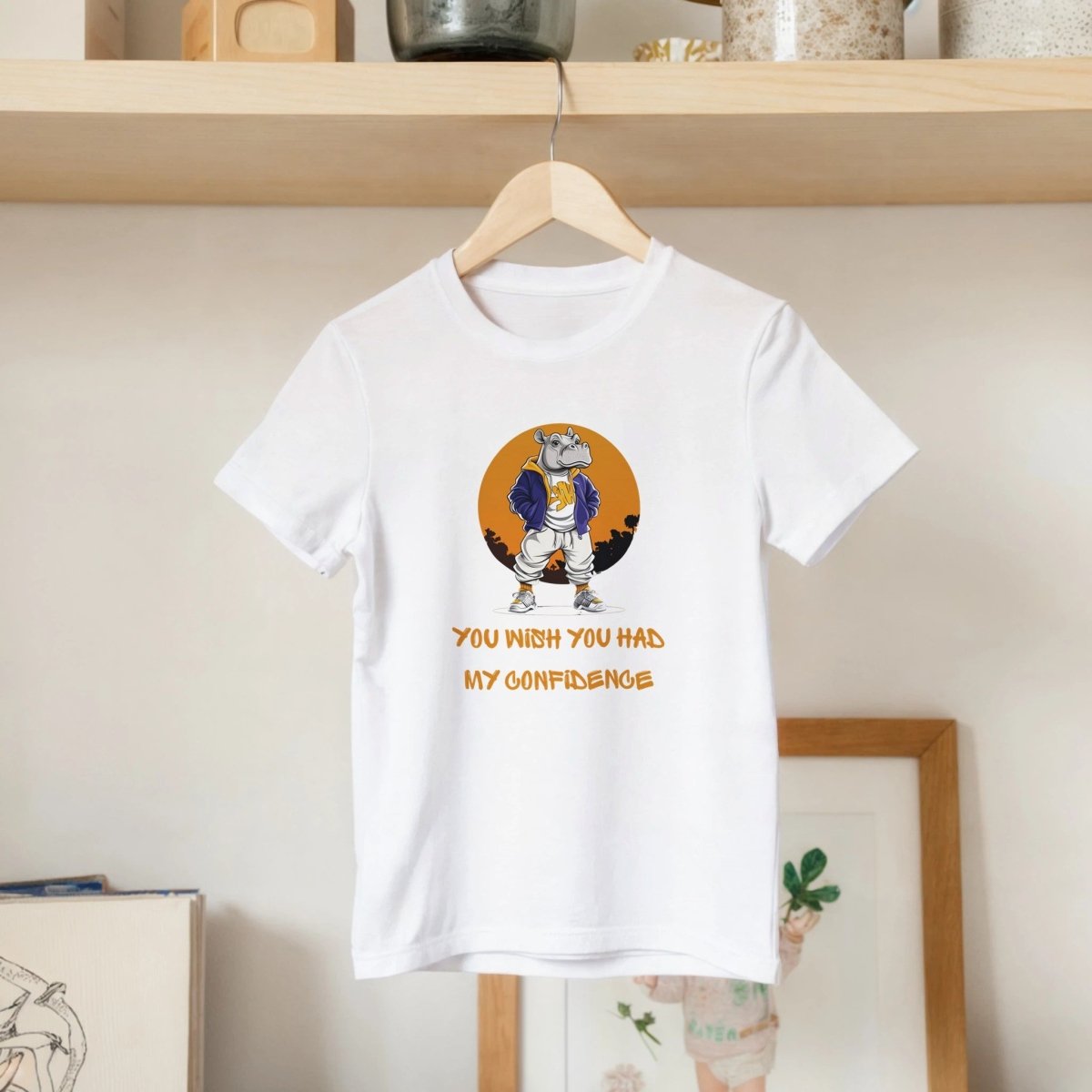 Confident Hippo Streetwear Kids Tee - ROMAG Store