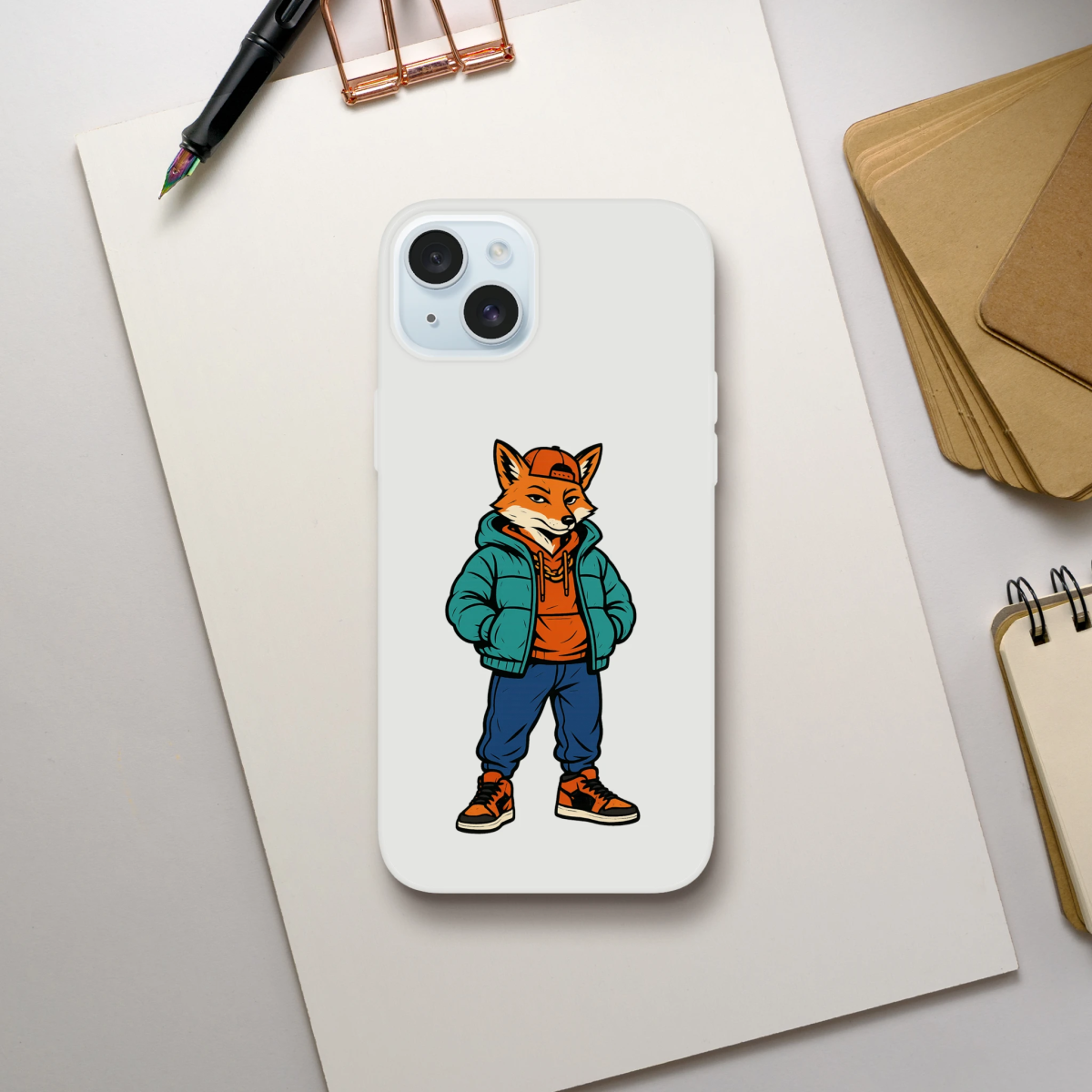 Cool Fox Streetwear iPhone Flexi Case - ROMAG Store