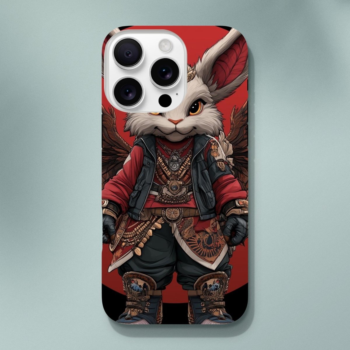 Winged Steampunk Rabbit iPhone Tough Case - ROMAG Store