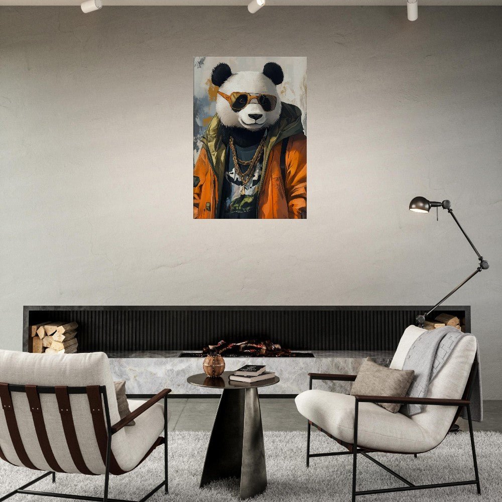 Cool Panda in Streetwear Canvas - ROMAG Store