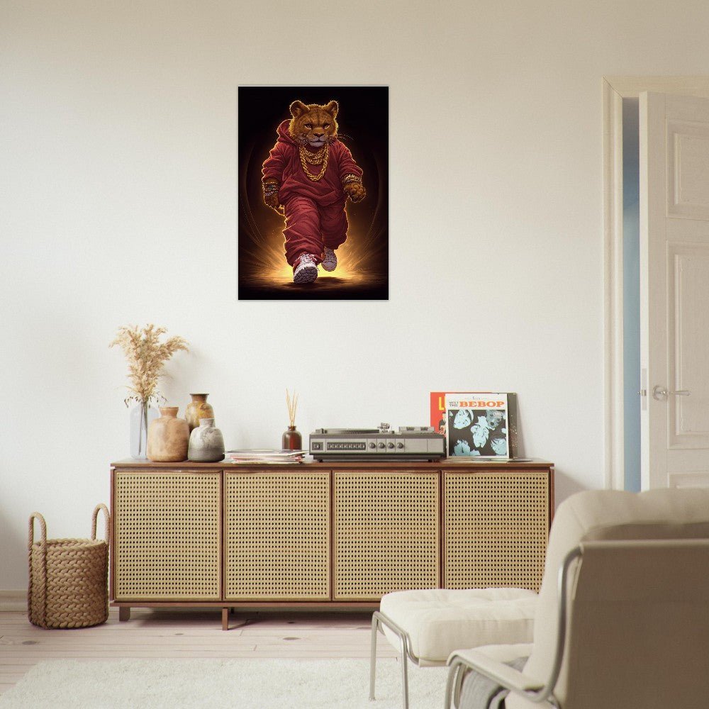 Lion Cub in Hoodie Canvas - ROMAG Store