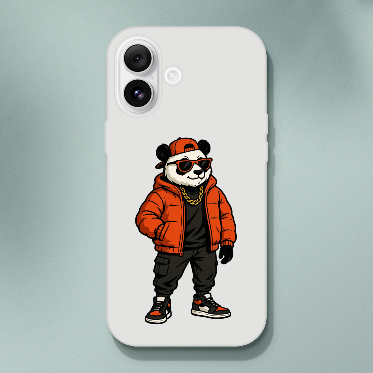Cool Panda Bear Streetwear iPhone Flexi Case - ROMAG Store
