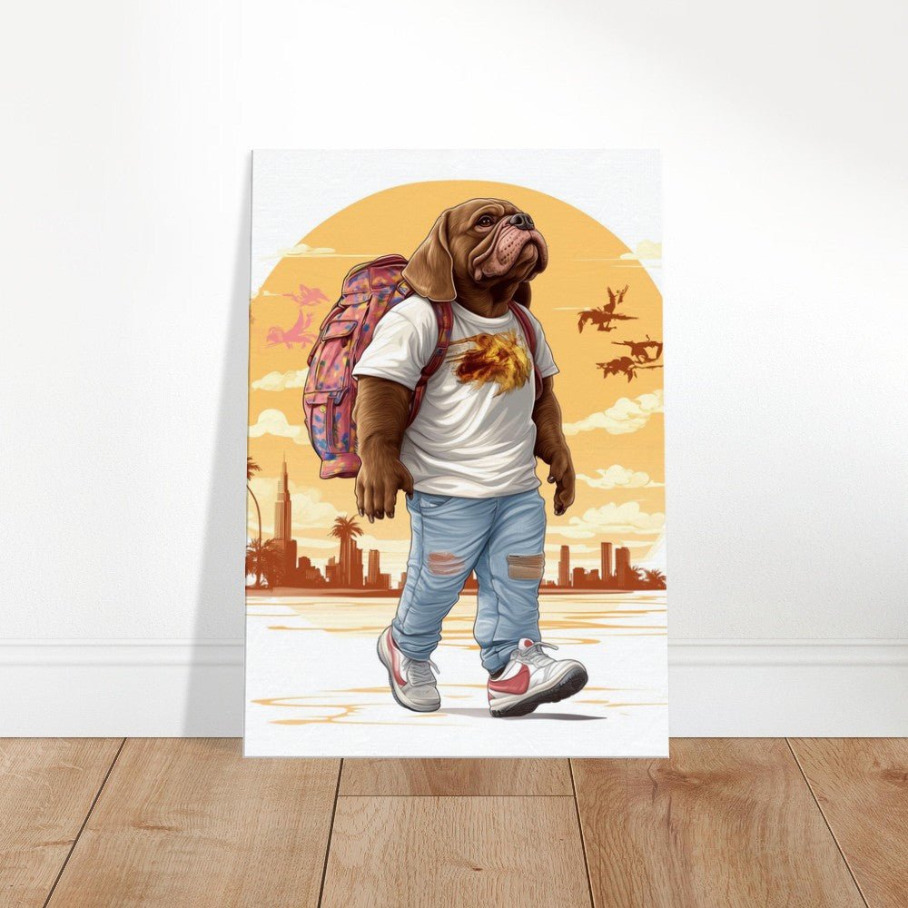 Urban Pug Life Canvas Art - ROMAG Store