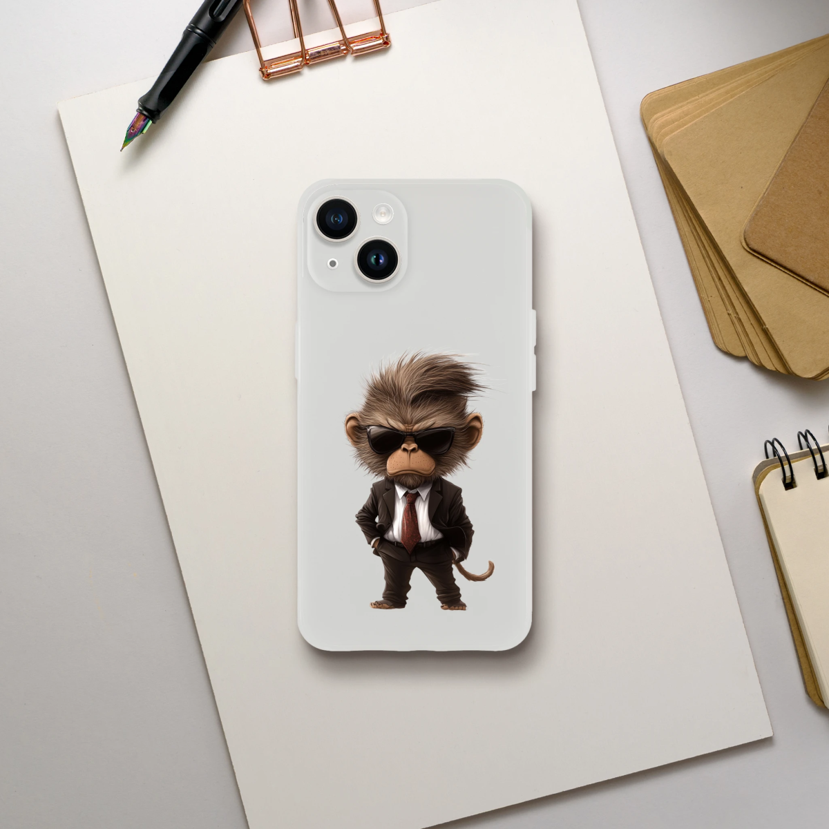 Chic Monkey Boss iPhone Flexi Case - ROMAG Store