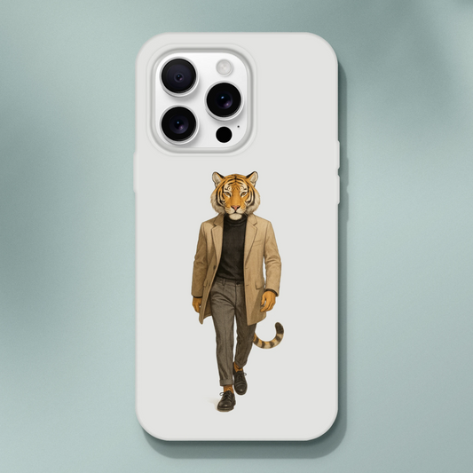 Dapper Tiger iPhone Flexi Case - ROMAG Store