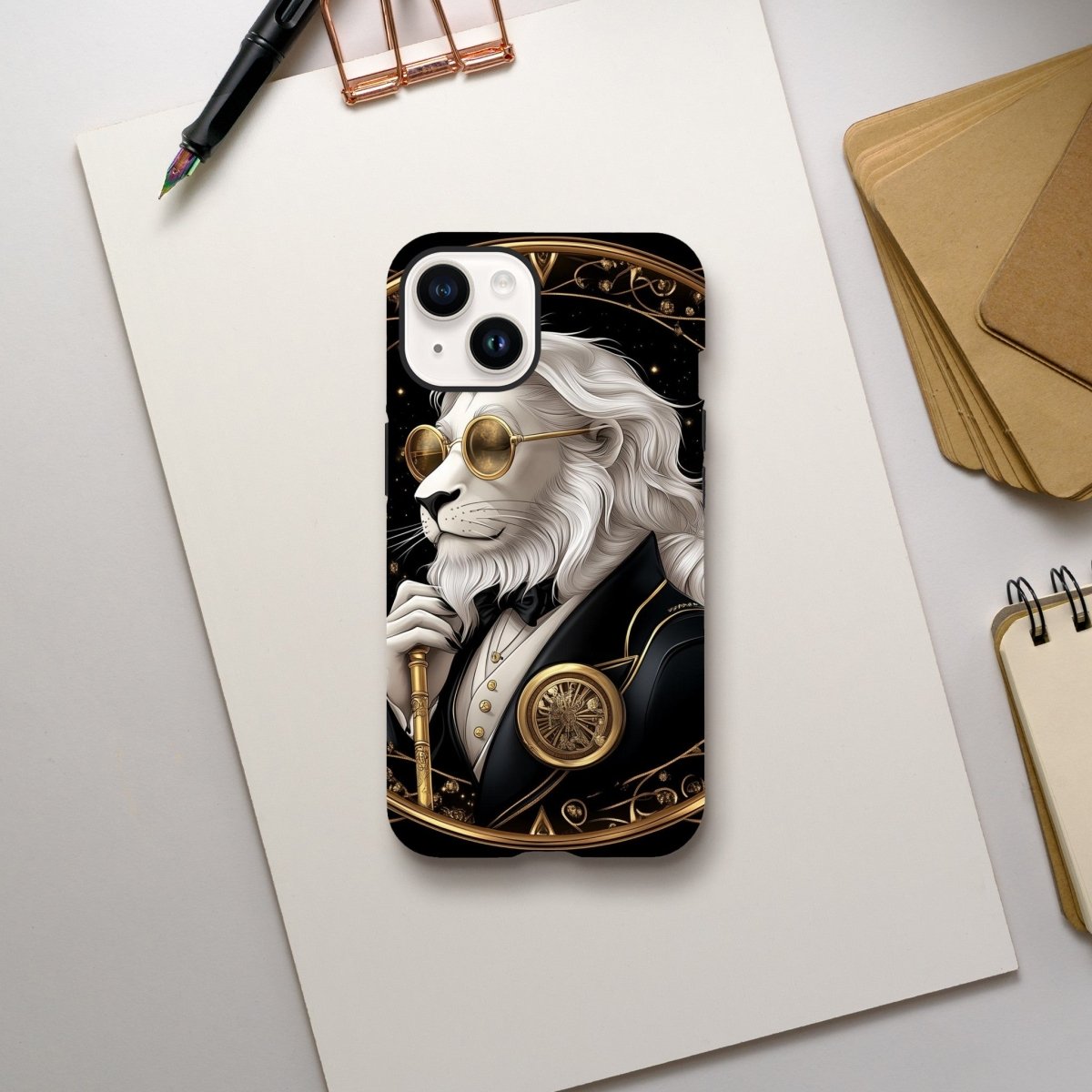 Regal Lion Dapper Gentleman iPhone Tough Case - ROMAG Store