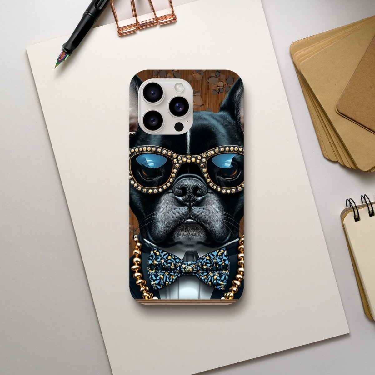Dapper French Bulldog iPhone Tough Case - ROMAG Store
