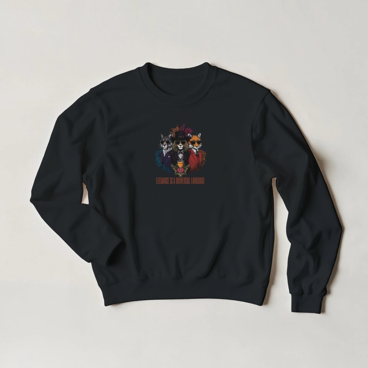 Gentleman Bear Sweatshirt – Elegant Streetwear Graphic Tee in 6 Colors - ROMAG Store