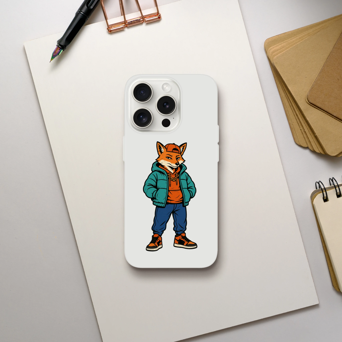Cool Fox Streetwear iPhone Flexi Case - ROMAG Store