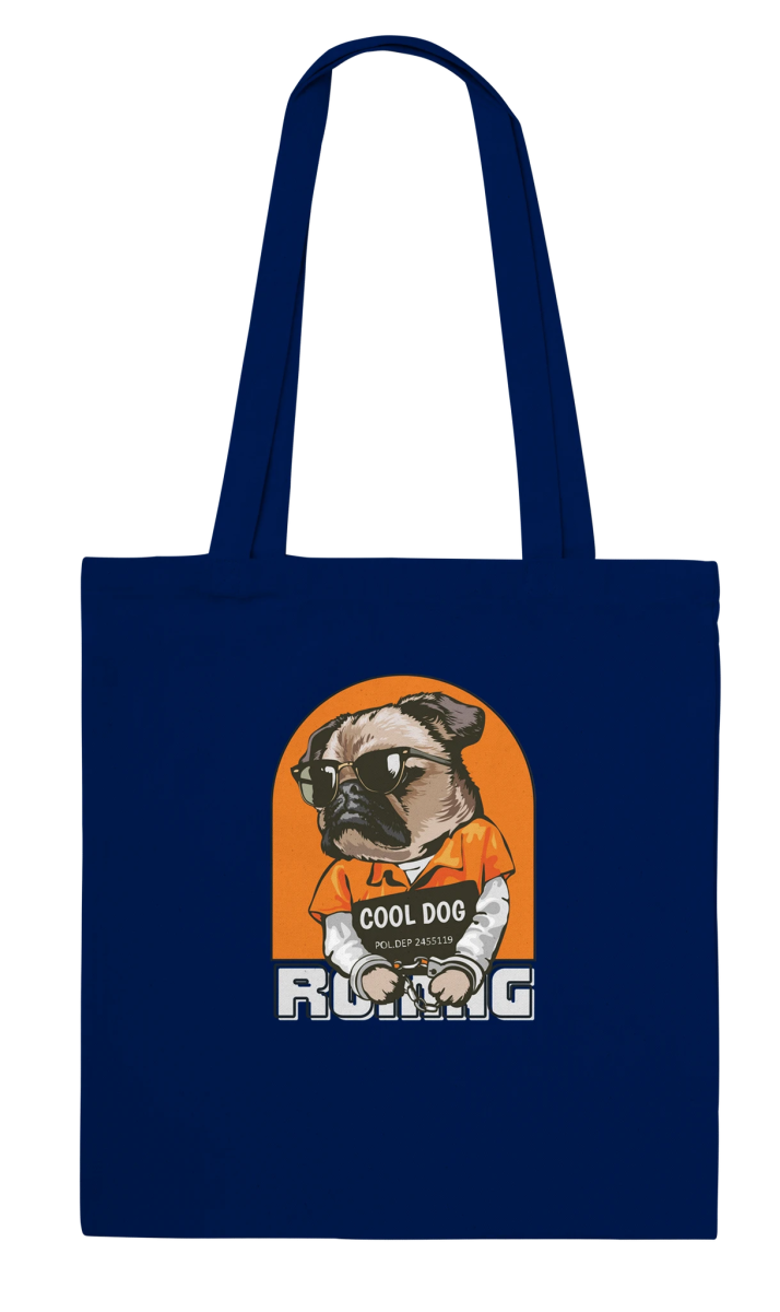 Cool Dog Mugshot Tote Bag - ROMAG Store