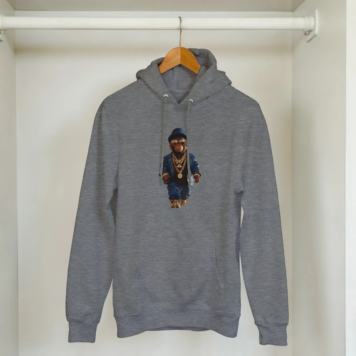 Chimpanzee King Streetwear Hoodie - ROMAG Store