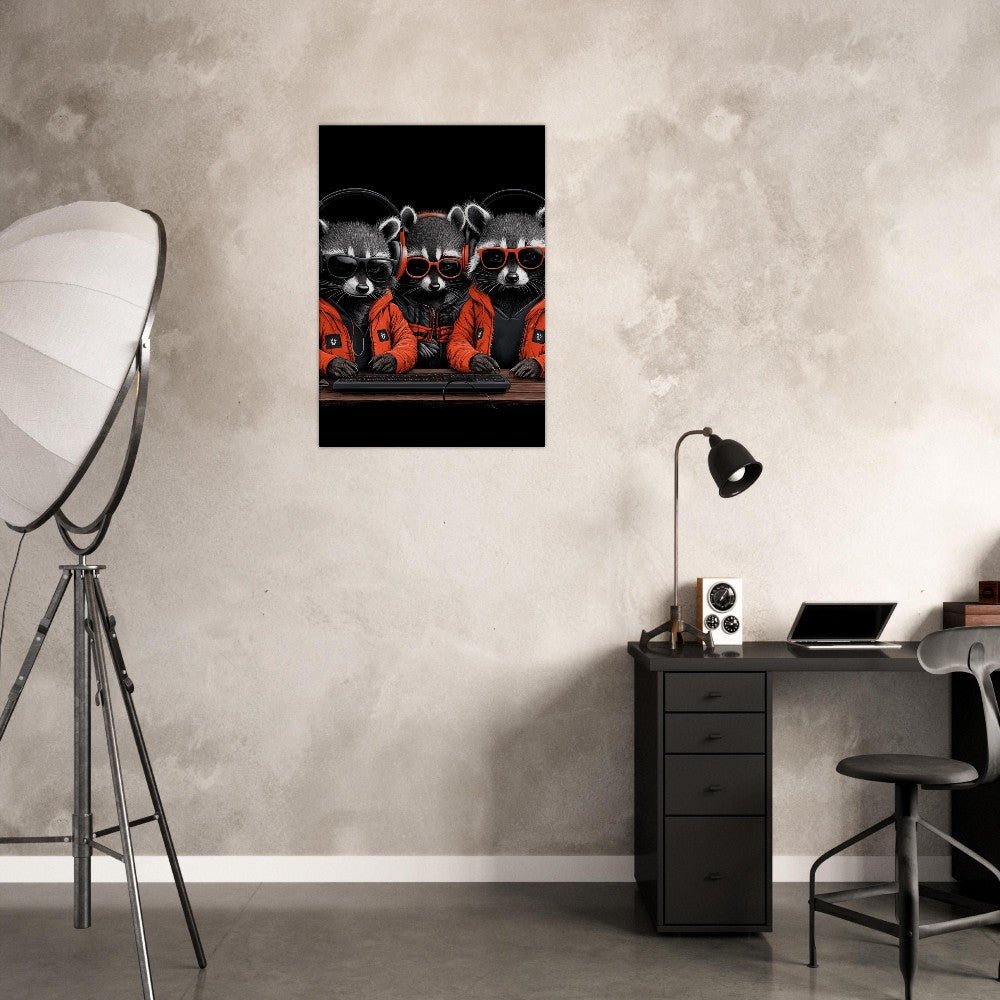 Urban Raccoon Squad Canvas - ROMAG Store