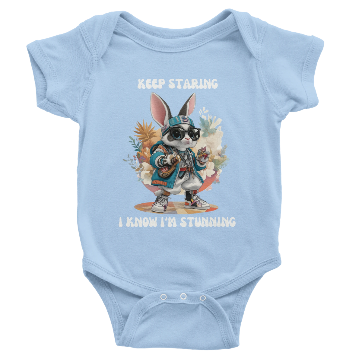 Cool Bunny Urban Baby Short Sleeve Bodysuit - ROMAG Store