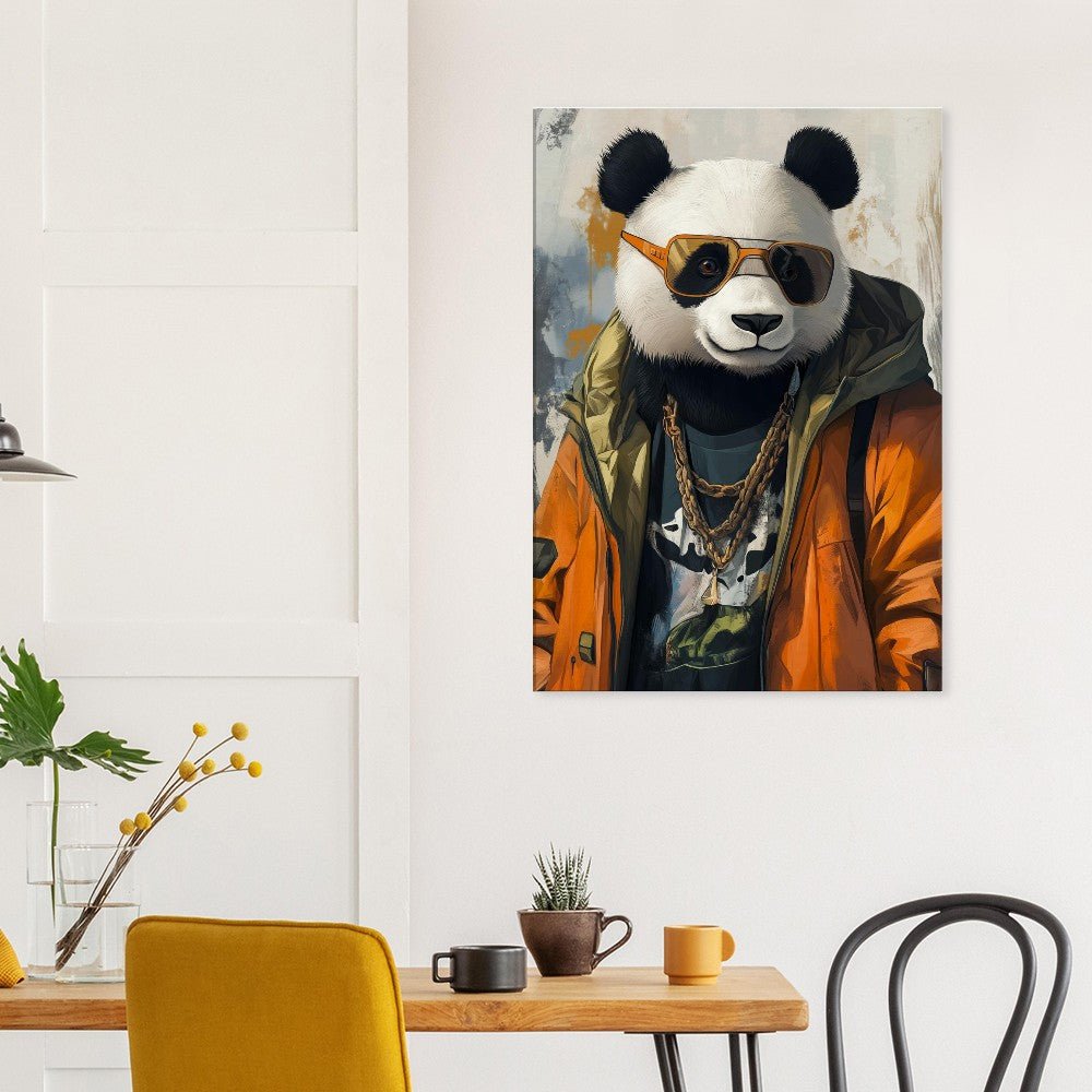 Cool Panda in Streetwear Canvas - ROMAG Store