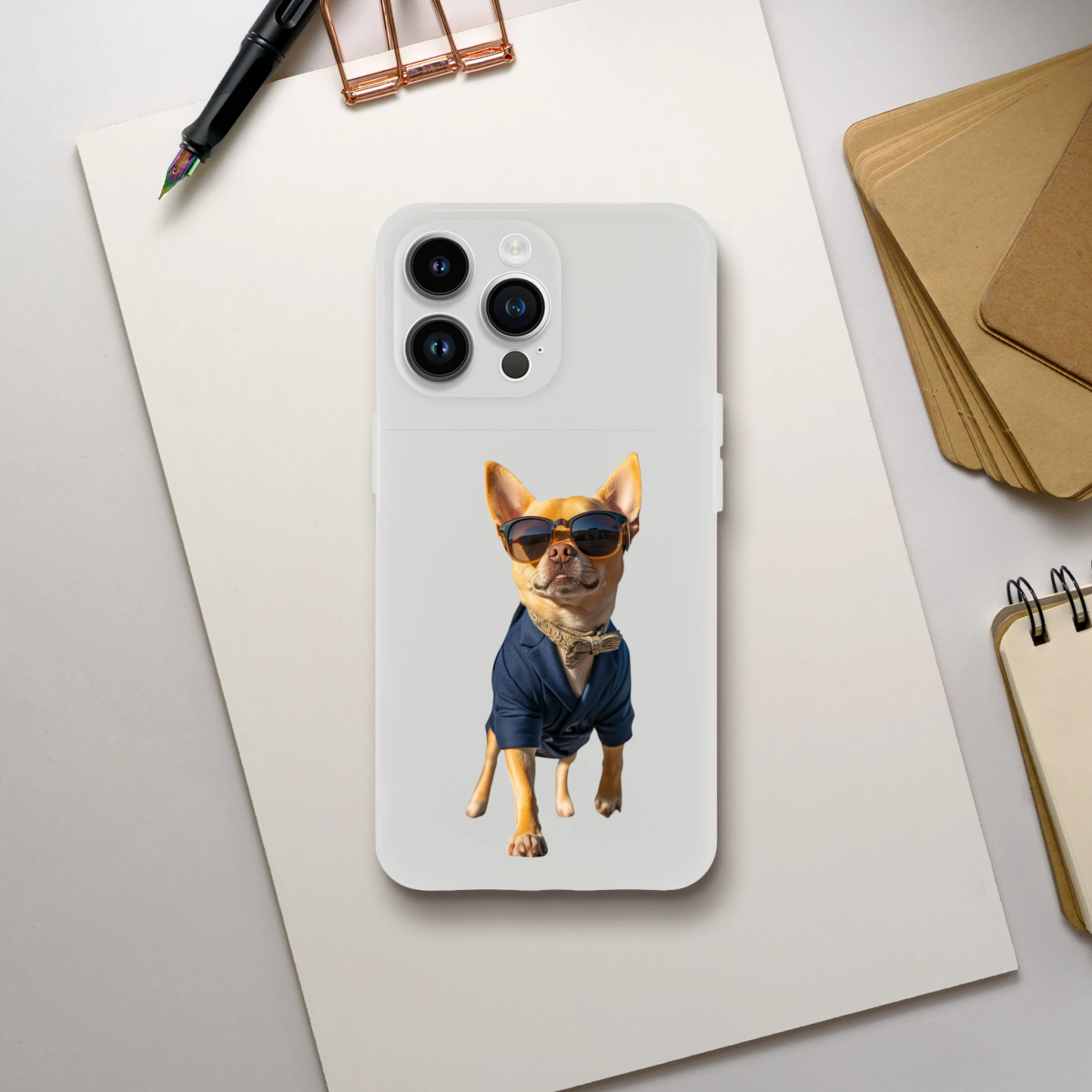 Dapper Chihuahua iPhone Flexi Case - ROMAG Store