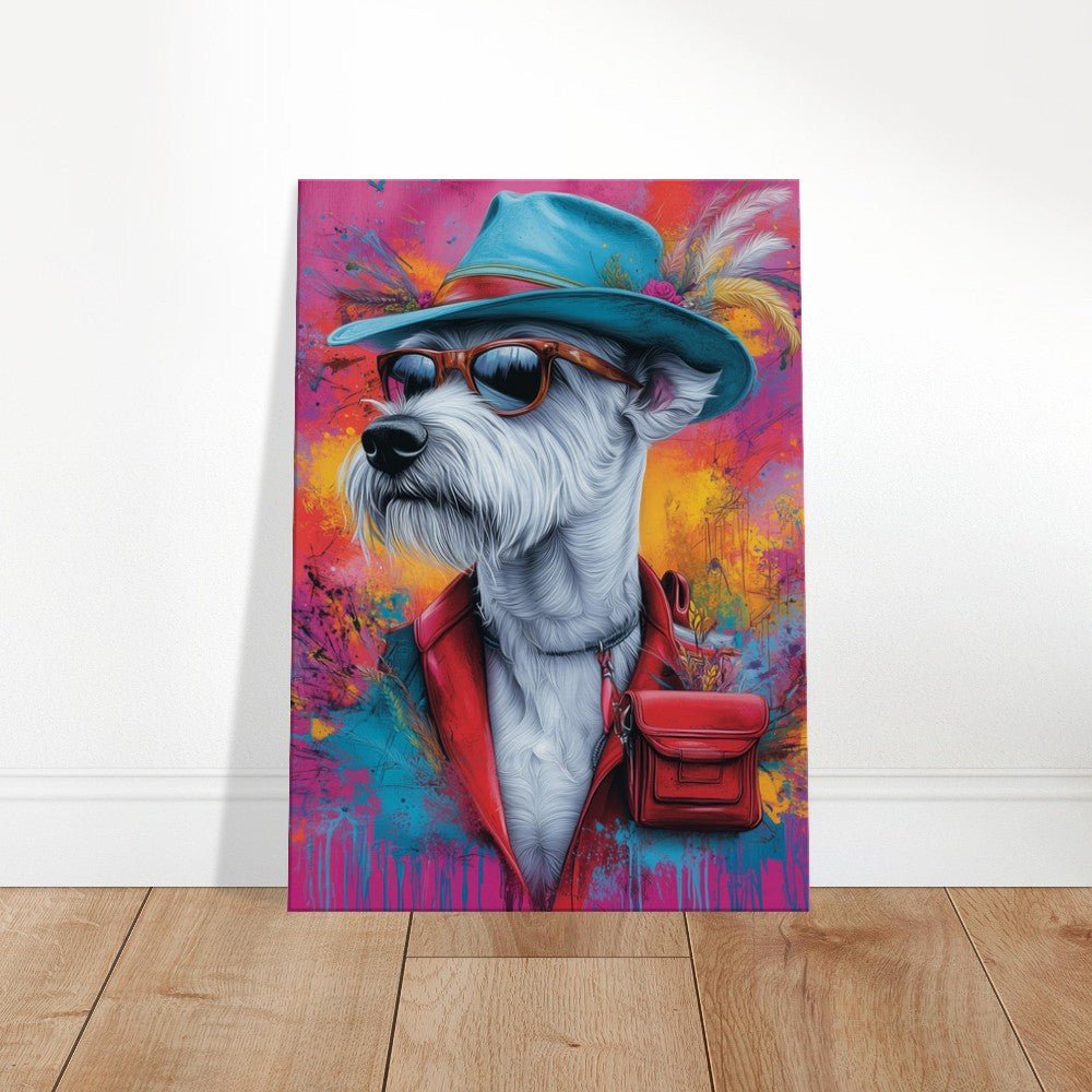 Dog Undercover Canvas Art - ROMAG Store