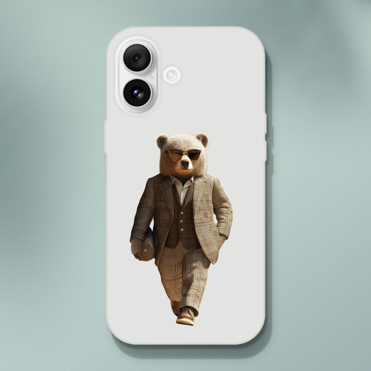Dapper Bear iPhone Flexi Case - ROMAG Store
