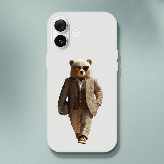 Dapper Bear iPhone Flexi Case - ROMAG Store