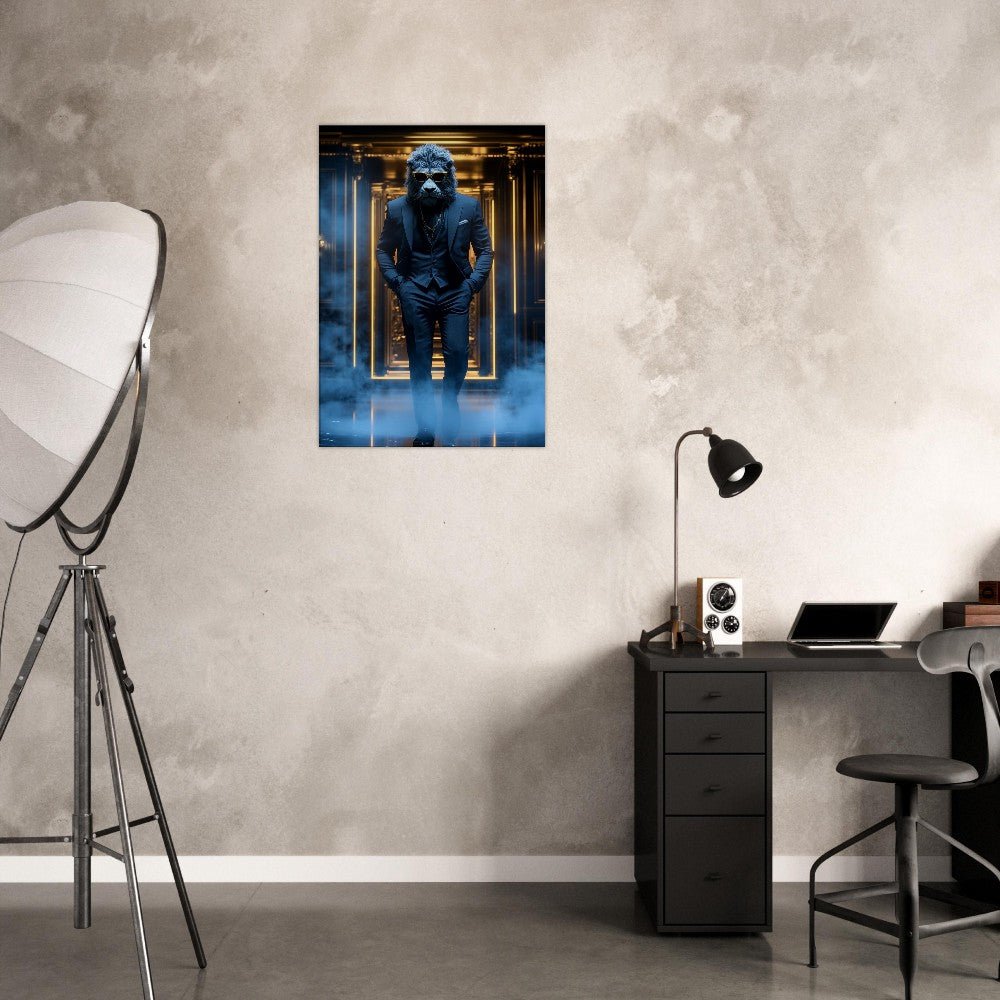 Luxury Lion in Suit Canvas - ROMAG Store